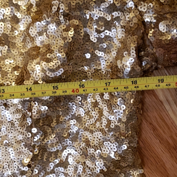 London Jean gold sequin jacket - Picture 6 of 7
